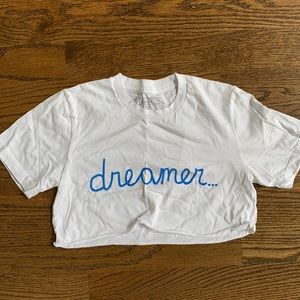 Size small dreamer crop tee